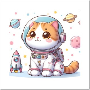 Cat In Space Suit Posters and Art